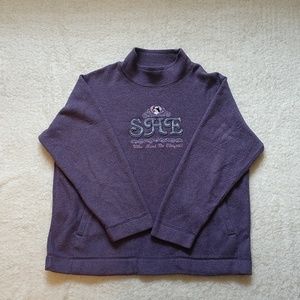 Purple pocketed sweater size women's xl
